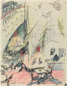Das leere Café (The Empty Café) av Walter Gramatte