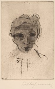 Dystert ansikt, Selvportrett Mørkt ansikt, Selvportrett, 1922.