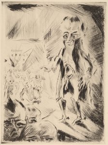 Scene i kafeen med krøplingen, 1918. av Walter Gramatte