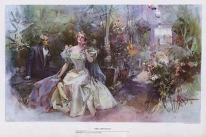 To hindringer (farge litho) av Walter Granville Smith