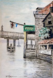 Utsikt over Adam and Eve Inn, Chelsea, London, c1900. av Walter Greaves