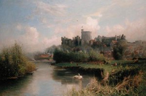 Windsor Castle (olje på lerret) av Walter H. Goldsmith