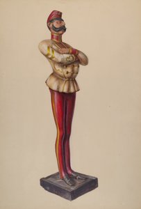 Sigarbutikkfigur, ca. 1937. av Walter Hochstrasser