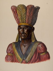 Sigarbutikk indisk, ca. 1937. av Walter Hochstrasser