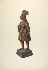 Sigarbutikk indisk, ca. 1937. av Walter Hochstrasser