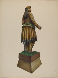 Sigarbutikk indisk, ca. 1937. av Walter Hochstrasser