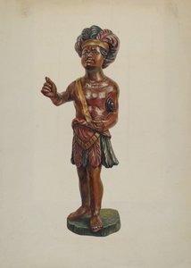 Sigarbutikk indisk, ca. 1940. av Walter Hochstrasser