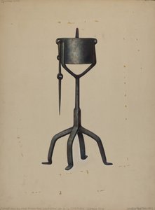 Oljelampe, ca. 1938. av Walter Hochstrasser