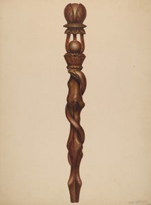 Scepter Lumberjack Carving, ca. 1938.