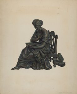 Statue klokkedekorasjon, ca. 1939.