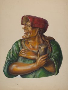 Tavernafigur, ca. 1937. av Walter Hochstrasser