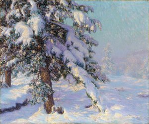 Snow-Laden (olje på lerret)