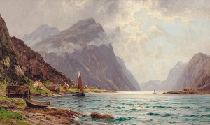 Fjordlandschaft av Walter Moras