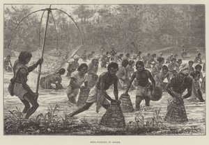 Beel-Fishing i Assam av Walter Paget