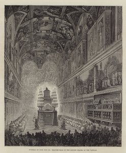 Begravelse til pave Pius IX, Requiem-messe i Det sixtinske kapell i Vatikanet