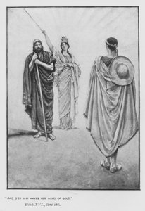 Illustrasjon for pavens Odyssey of Homer (litho) av Walter Paget