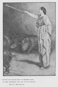 Illustrasjon for pavens Odyssey of Homer (litho)