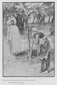 Illustrasjon for pavens Odyssey of Homer (litho)