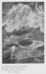 Illustrasjon for pavens Odyssey of Homer (litho) av Walter Paget