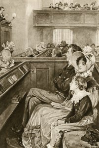 John Ruskin som en gutt som så på predikanten av Walter Paget