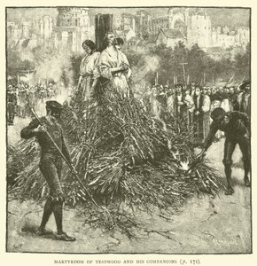 Martyrium of Testwood og hans følgesvenner av Walter Paget