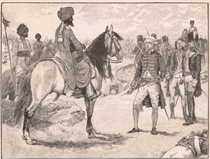 Overgivelsen av Baillie til Hyder Ali AD1780 av Walter Paget