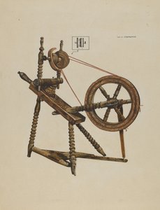 Toy Spinning Wheel, ca. 1937.
