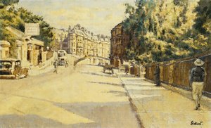 London Street, Bath, ser mot Walcot, ca. 1939 av Walter Richard Sickert