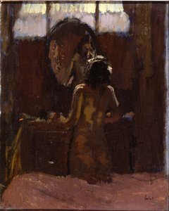 Naken foran et speil, Mornington Crescent