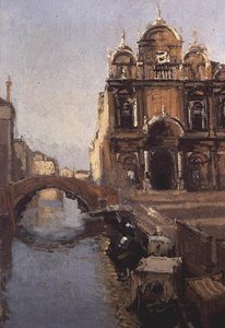 Scuola Grande di San Marco og Rio dei Mendicanti, Venezia av Walter Richard Sickert