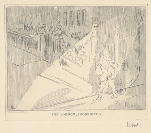 The London Shoreditch (etsing) av Walter Richard Sickert