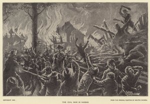 Borgerkrigen i Kansas (litho)
