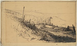 En vei i åsene nær Dordrecht av Walter Shirlaw