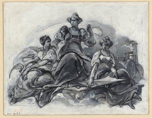 Design for en seddel av Walter Shirlaw
