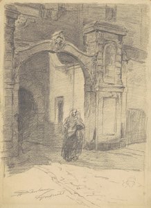 Dordrecht, ca. 1870-77 (grafitt på vevd papir)