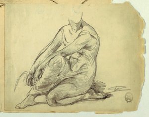 Knelende kvinne av Walter Shirlaw