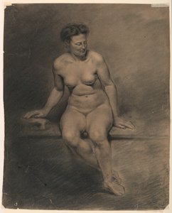 Naken kvinne