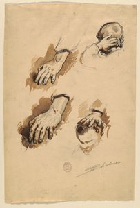 Studier av hender av Walter Shirlaw
