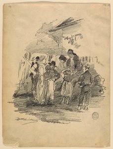 Kunstneren i landsbyen av Walter Shirlaw