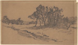 Trær i et felt av Walter Shirlaw