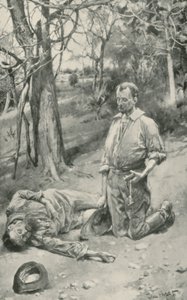 King ser på de siste øyeblikkene til Burke av Walter Stanley Paget