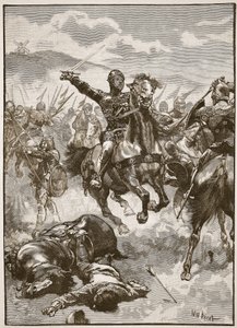 The Black Prince at the Battle of Crecy, illustrasjon fra 