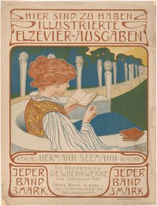 Plakat av forlegger Hermann Seemann Nachfolger av Walter Tiemann