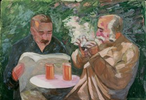 Menn i tavernahagen av Walther Gamerith