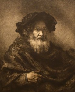 Uten tittel: Rembrandtesk gammel mann, 1900-tallet. av Waltner