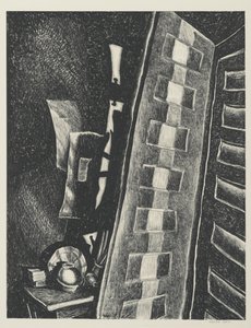To dører (litho) av Wanda Gág