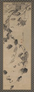 Grapevine in Wind and Moonlight, Ming-dynastiet, 1368-1644. av Wang Liangchen