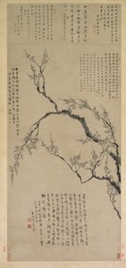 Plommeblomstrer av Wang Shishen
