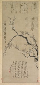 Plommeblomster, 1747. av Wang Shishen