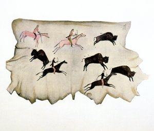 American Plains-indianere på bøffeljakt, 1898 av Washakie